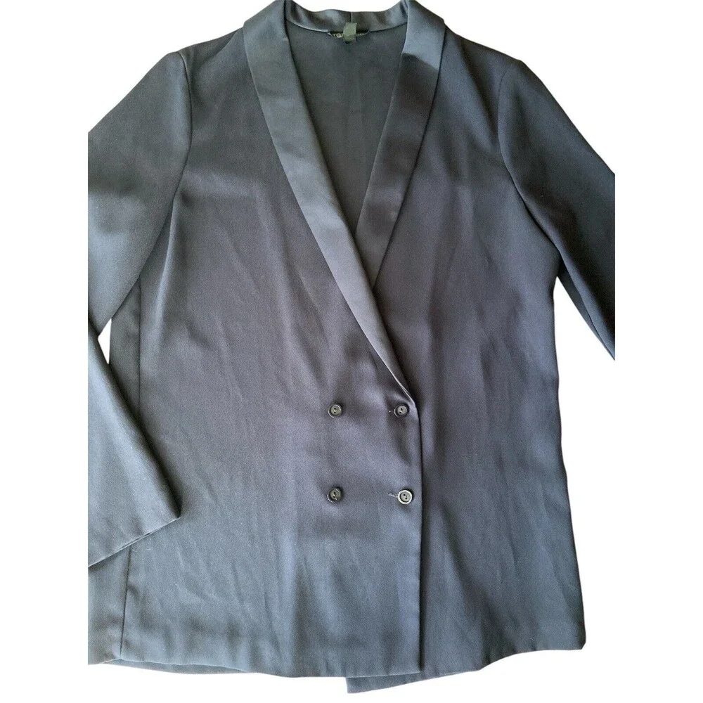Topshop‎ Navy Blue Double Breasted Blazer Sz 8
